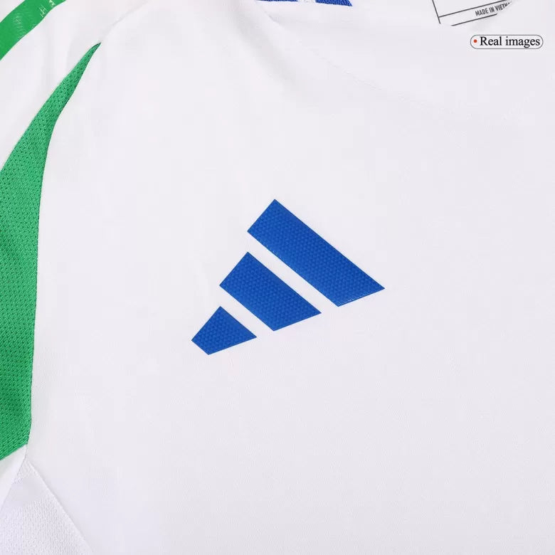 Camisola Italia 2024 Alternativa Branca Versão Adepto