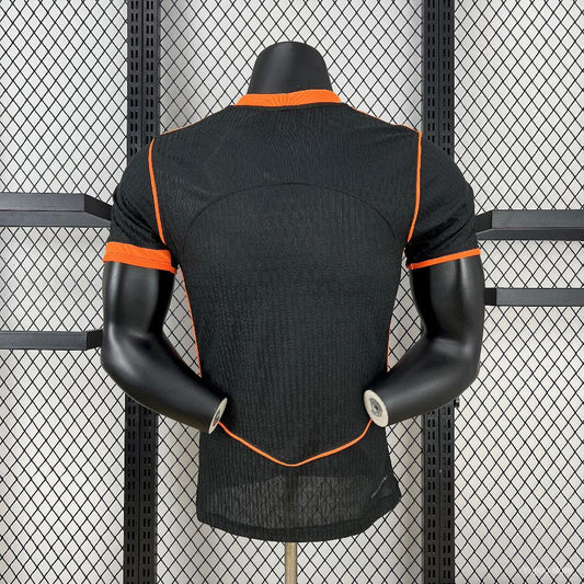 Camisola SC Corinthians 2025-26 Alternativa Preta/Laranja Versão Jogador