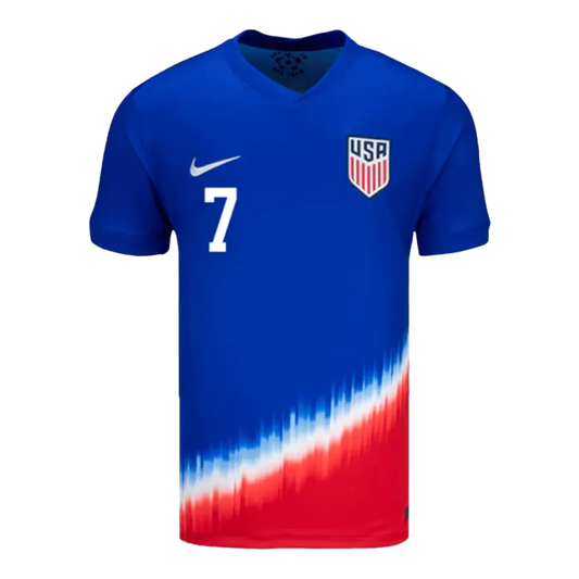 Camisola USA 2024 Alternativa Azul Versão Adepto REYNA #7