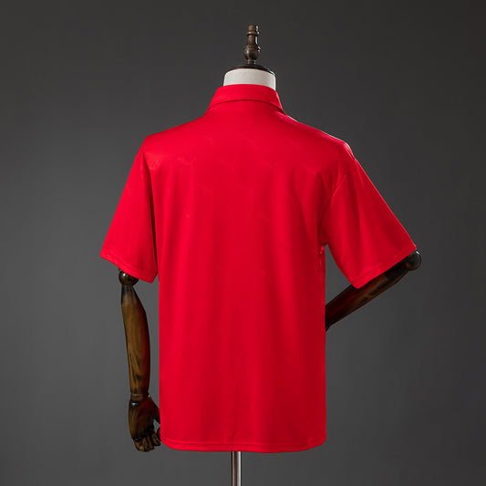 Camisola Atletico Madrid 1992-93 Alternativa Vermelha Versão Adepto