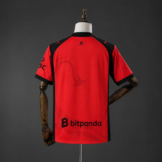 Camisola Ac Milan 2026-27 Alternativa Vermelha Versão Adepto