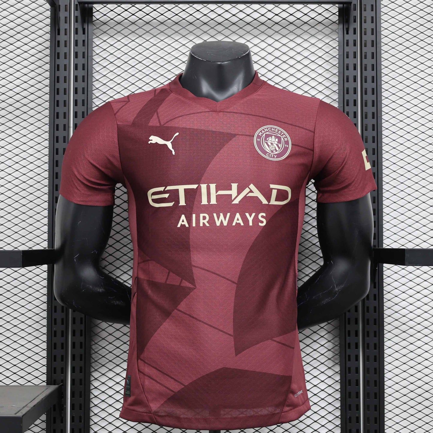 Camisola MCI 2024-25 Alternativa Vermelha Versão Jogador