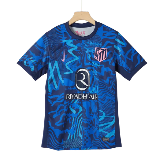 Camisola Atletico Madrid 2024-25 Alternativa Azul Versão Adepto J.ALVAREZ #19