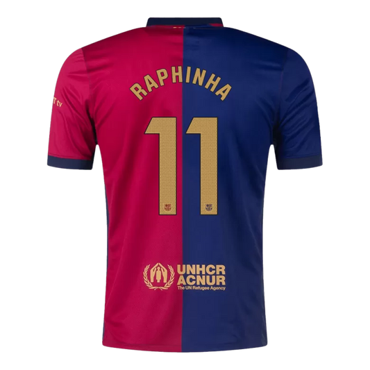 Camisola FC Barcelona 2024-25 Principal Versão Adepto RAPHINHA #11
