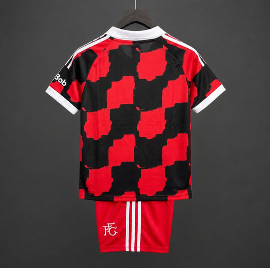 Kit Criança F-HAM 2026-27 Alternativo Vermelho