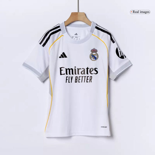 Kit Criança Real Madrid CF 2025-26 Principal MBAPPÉ #9 (Entrega Imediata)