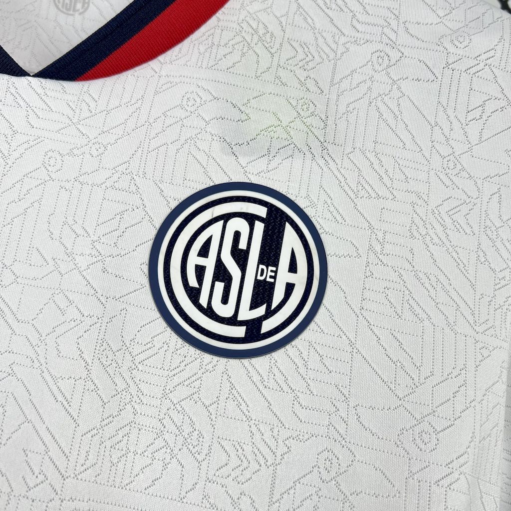 Camisola San Lorenzo 2025-26 Alternativa Branca Versão Adepto