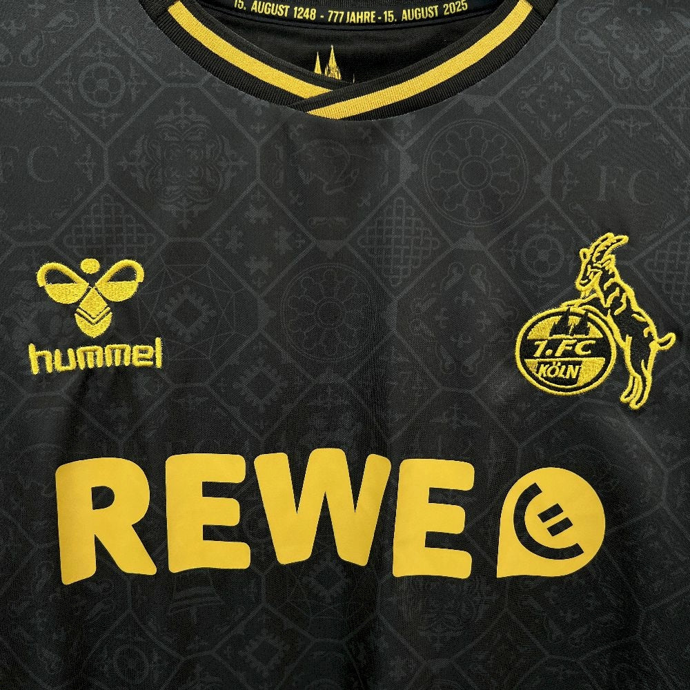 Camisola 1.FC Koln 2025-26 Alternativa Preta Versão Adepto