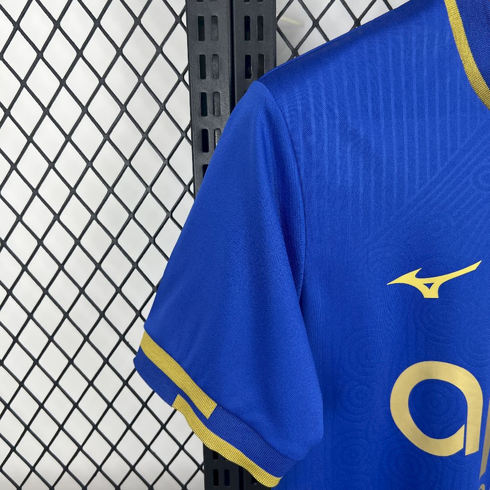 Camisola AS Monaco 2025-26 Alternativa Azul Versão Adepto