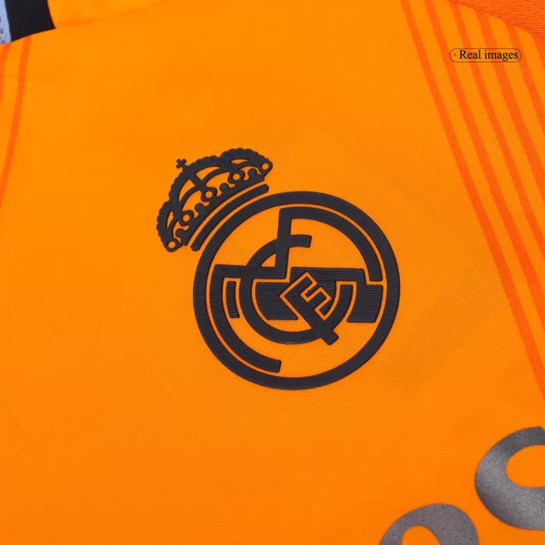 Camisola Real Madrid CF 2024-25 Alternativa Laranja Versão Adepto