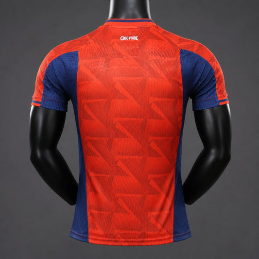 Camisola Cabo Verde 2026 Alternativa Vermelha Versão Jogador