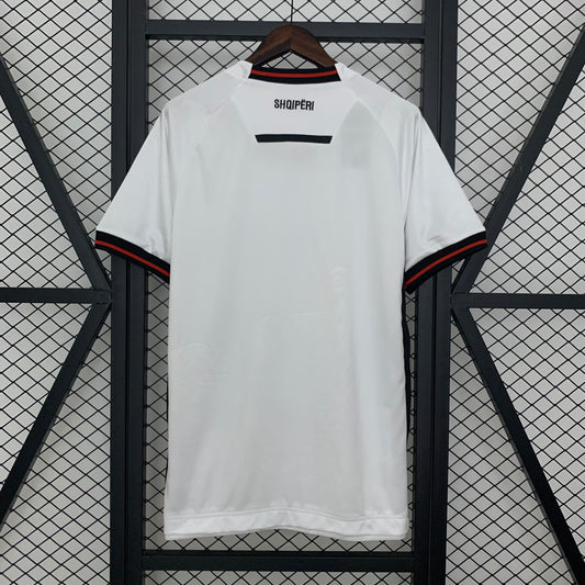 Camisola Albania 2025 Alternativa Branca Versão Adepto