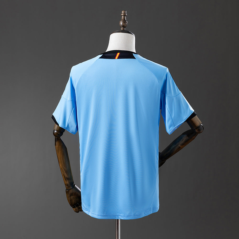 Camisola Espanha 2012 Alternativa Azul Versão Adepto