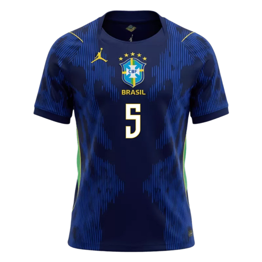 Camisola Brasil 2026 Alternativa Azul Versão Adepto CASEMIRO #5