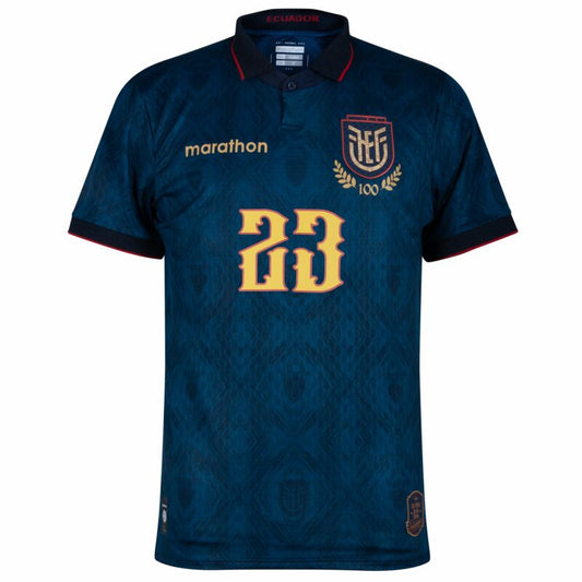 Camisola Equador 2025 Alternativa Azul Versão Adepto M. CAICEDO #23