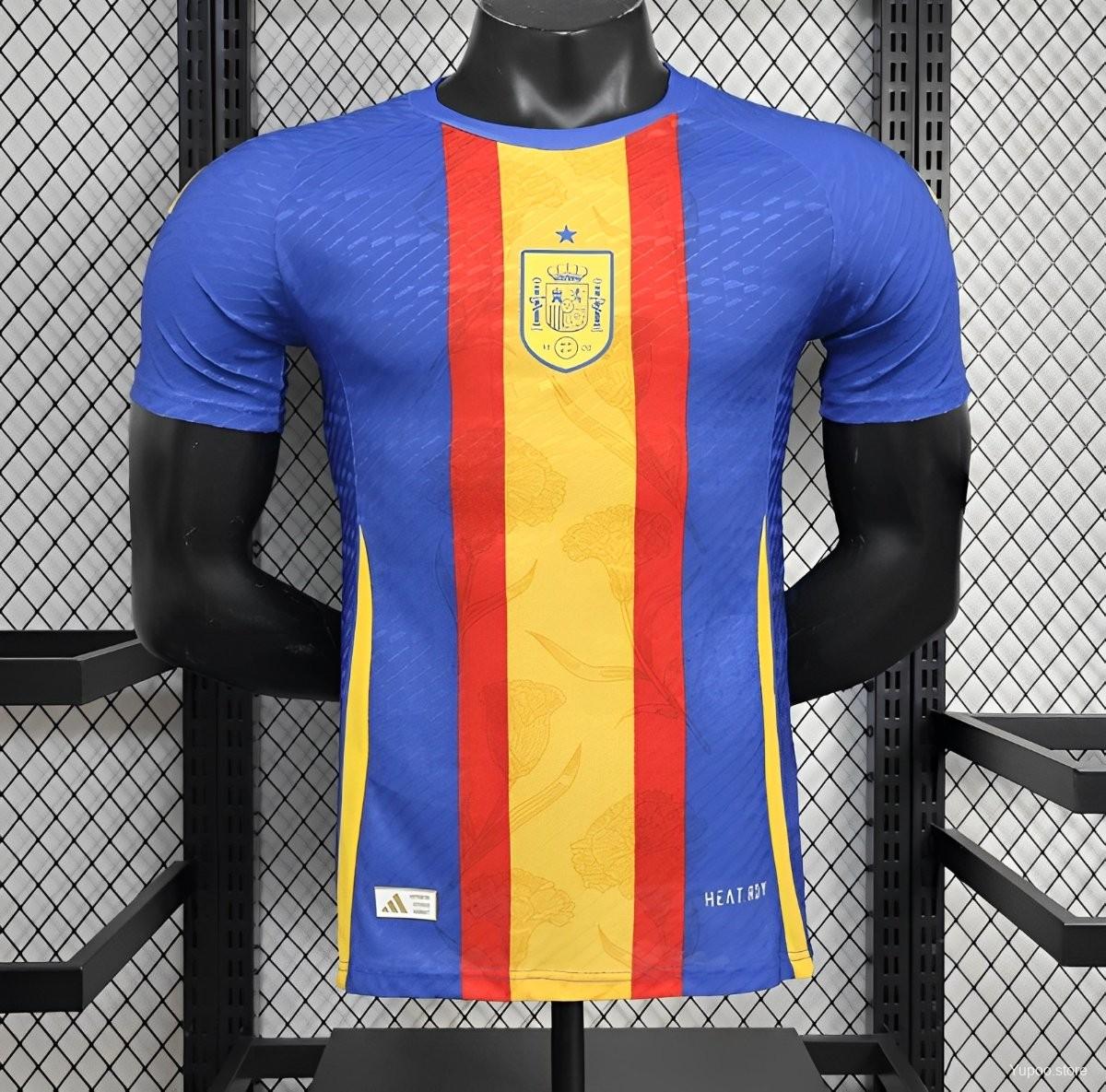 Camisola Espanha 2024 Pre-Match Versão Jogador