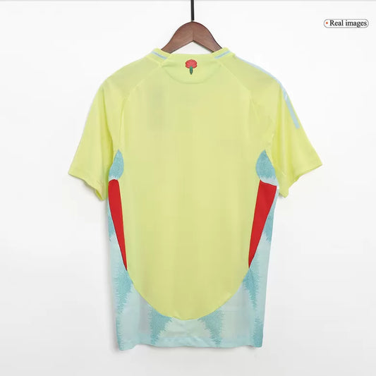Camisola Espanha 2024 Alternativa Amarela Versão Adepto