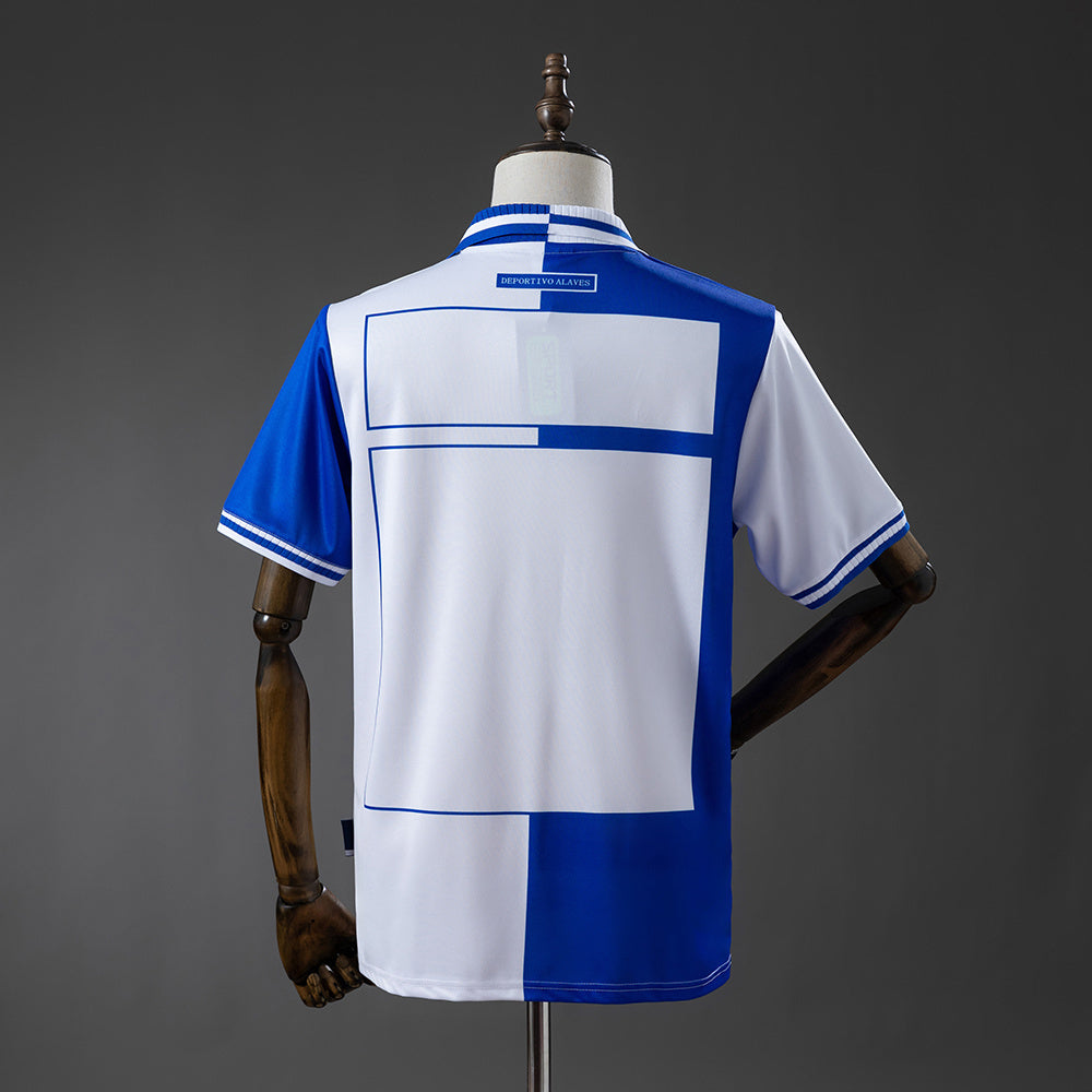 Camisola Deportivo Alaves 2000-01 Principal Versão Adepto