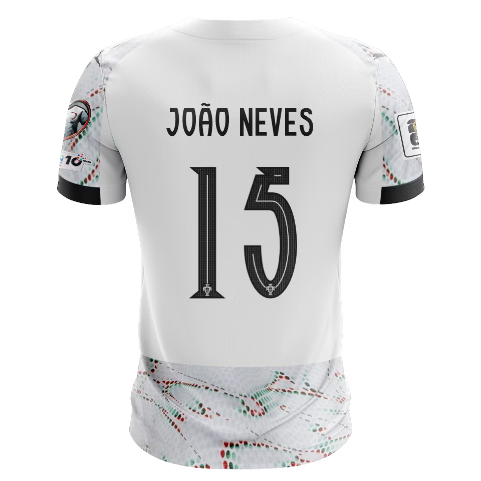 Camisola Portugal 2025 Alternativa Versão Adepto JOÃO NEVES #15