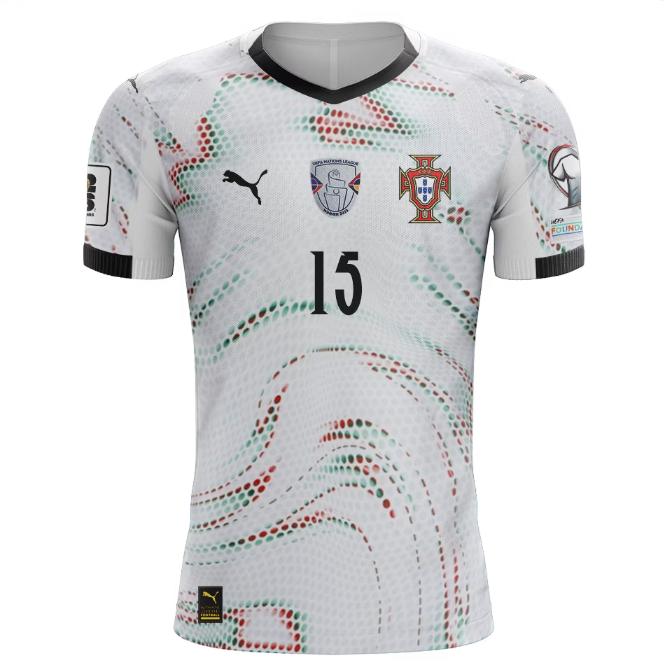 Camisola Portugal 2025 Alternativa Versão Adepto JOÃO NEVES #15