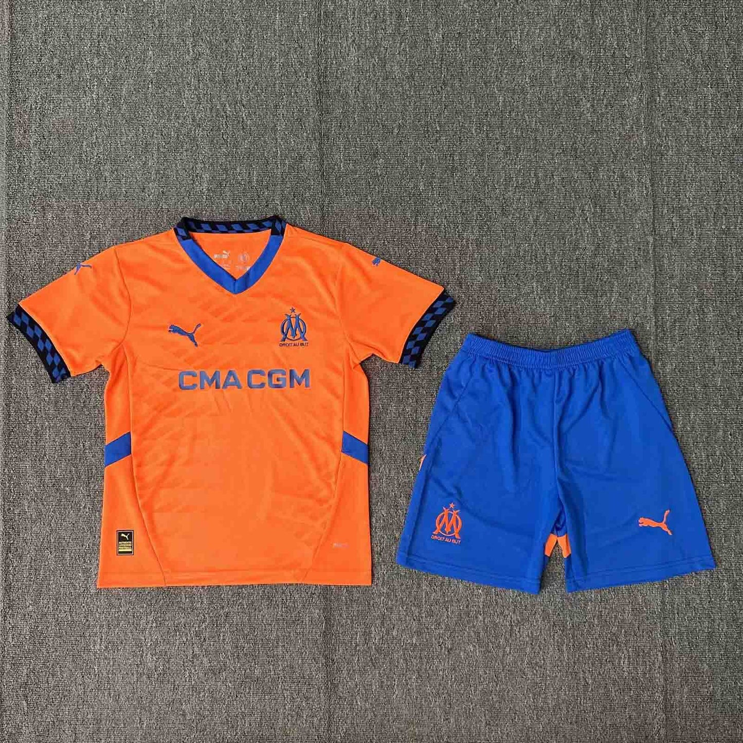 Kit Criança Olympique Marselha 2024-25 Alternativo