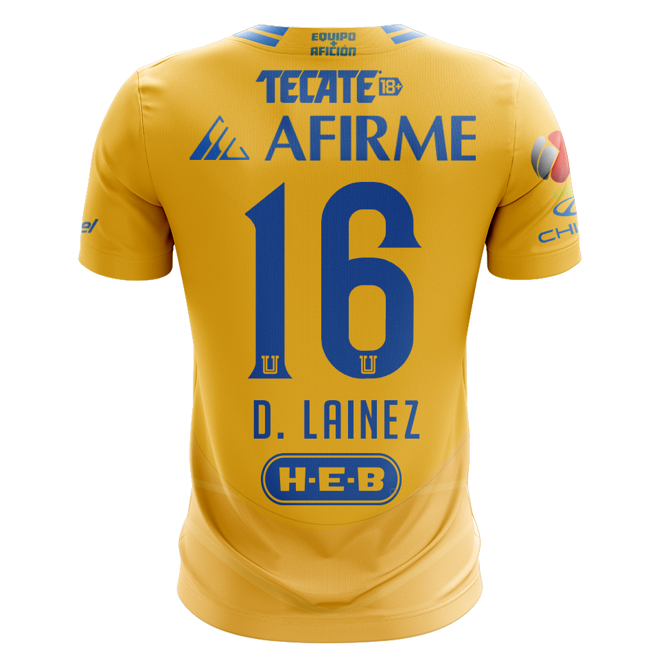 Camisola Tigres 2024-25 Principal Versão Adepto D. LAINEZ #16