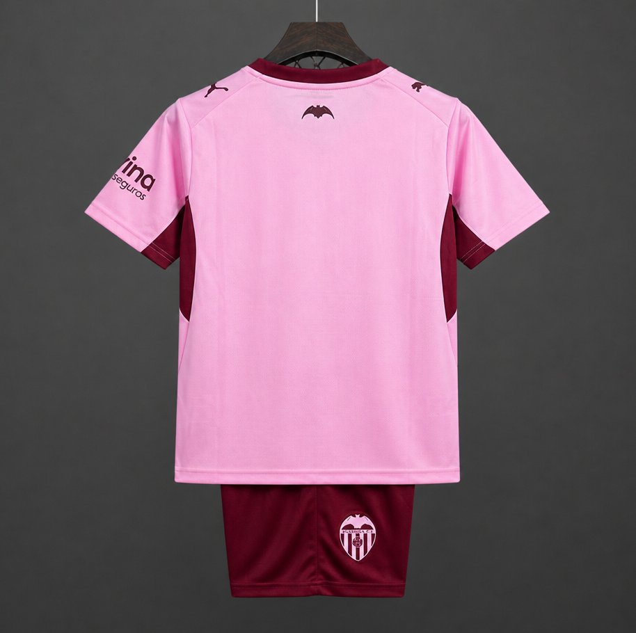 Kit Criança Valencia FC 2026-27 Alternativo Rosa