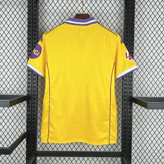 Camisola Real Valladolid CF 2025-26 Alternativa Amarela Versão Adepto