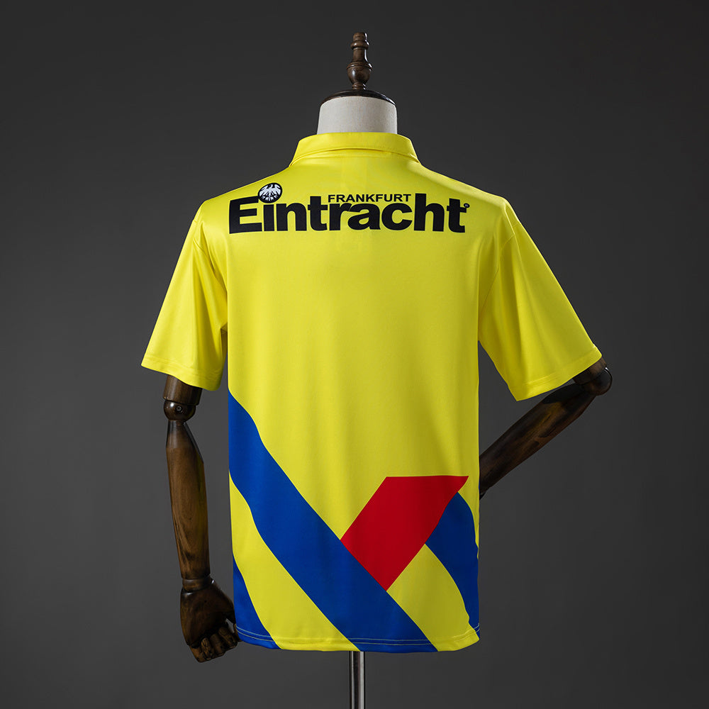 Camisola SG Eintracht Frankfurt 1993-94 Alternativa Amarela Versão Adepto
