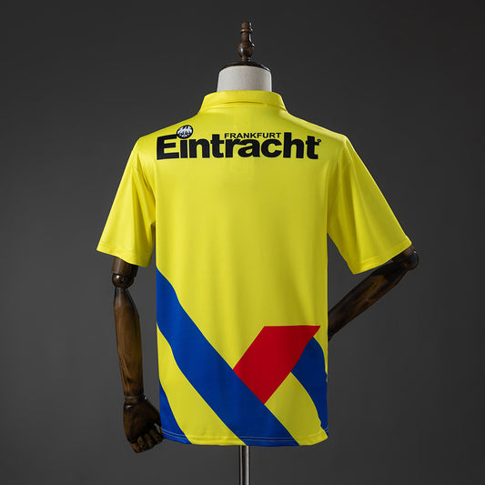 Camisola SG Eintracht Frankfurt 1994-95 Alternativa Amarela Versão Adepto