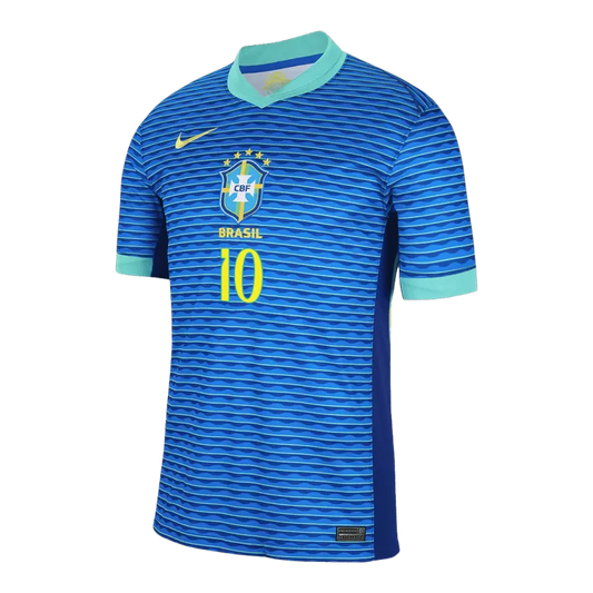 Camisola Brasil 2024 Alternativa Azul Versão Adepto NEYMAR JR #10