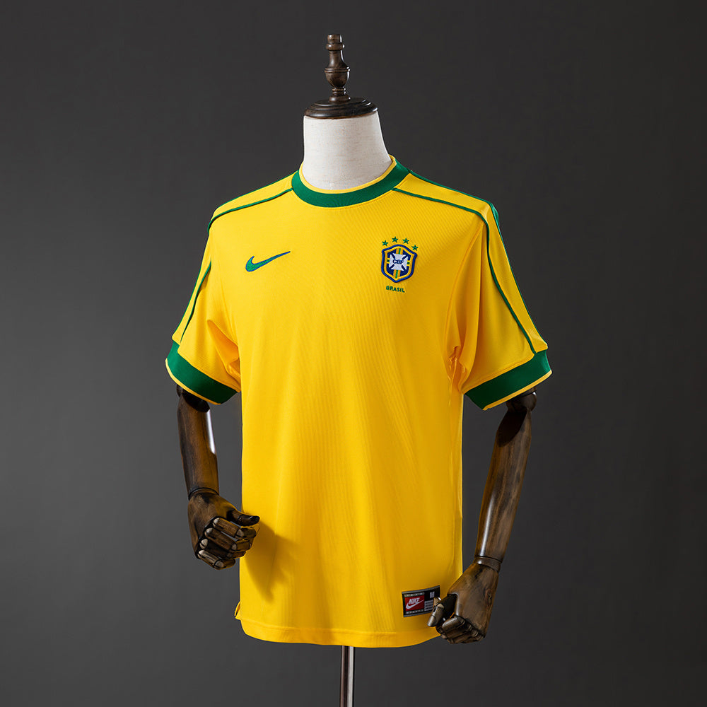 Camisola Brasil 1998 Principal Versão Adepto RIVALDO #10