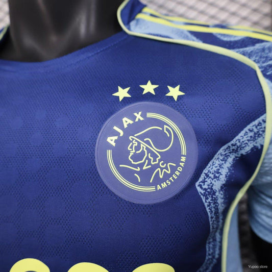 Camisola AFC Ajax 2025-26 Alternativa Azul Versão Jogador