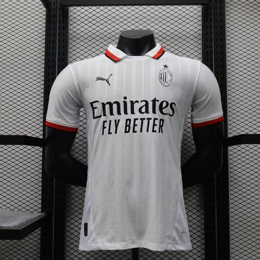 Camisola Ac Milan 2024-25 Alternativa Branca Versão Jogador