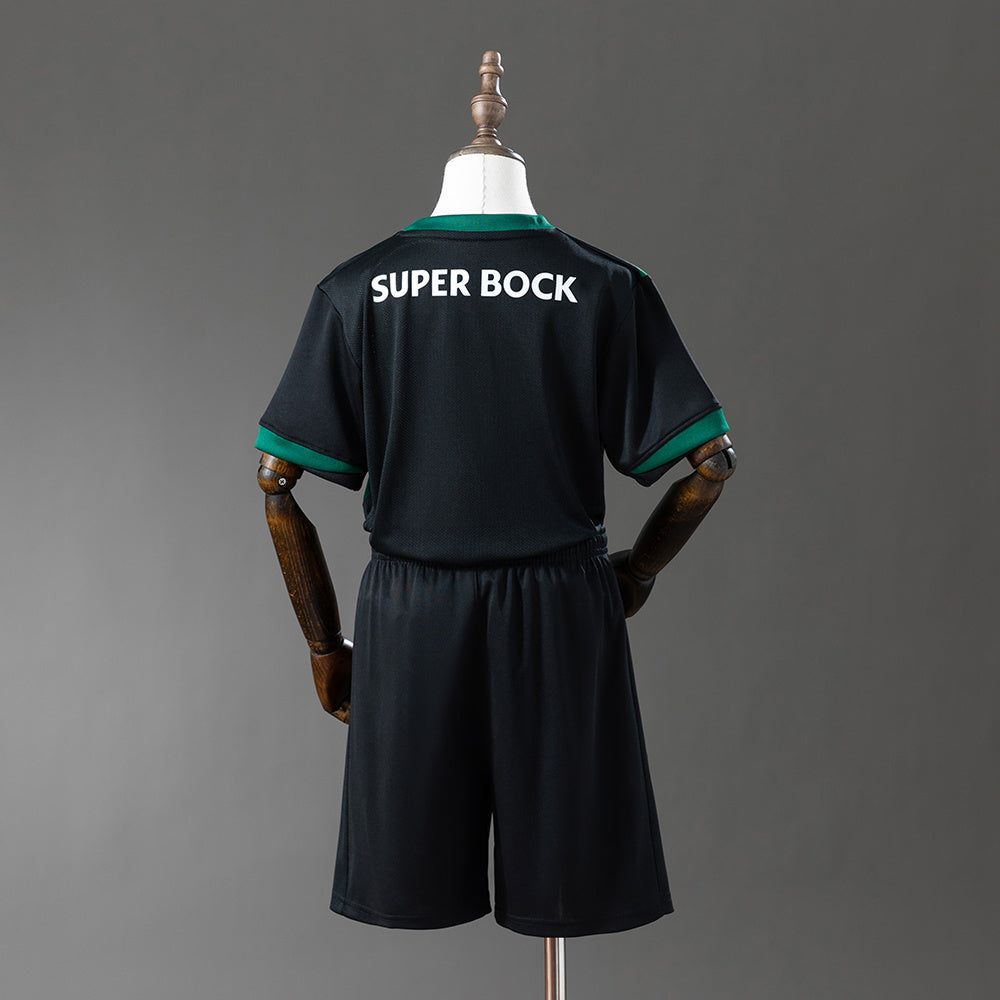 Kit Criança SCP 2025-26 Alternativo Verde (Entrega Imediata)