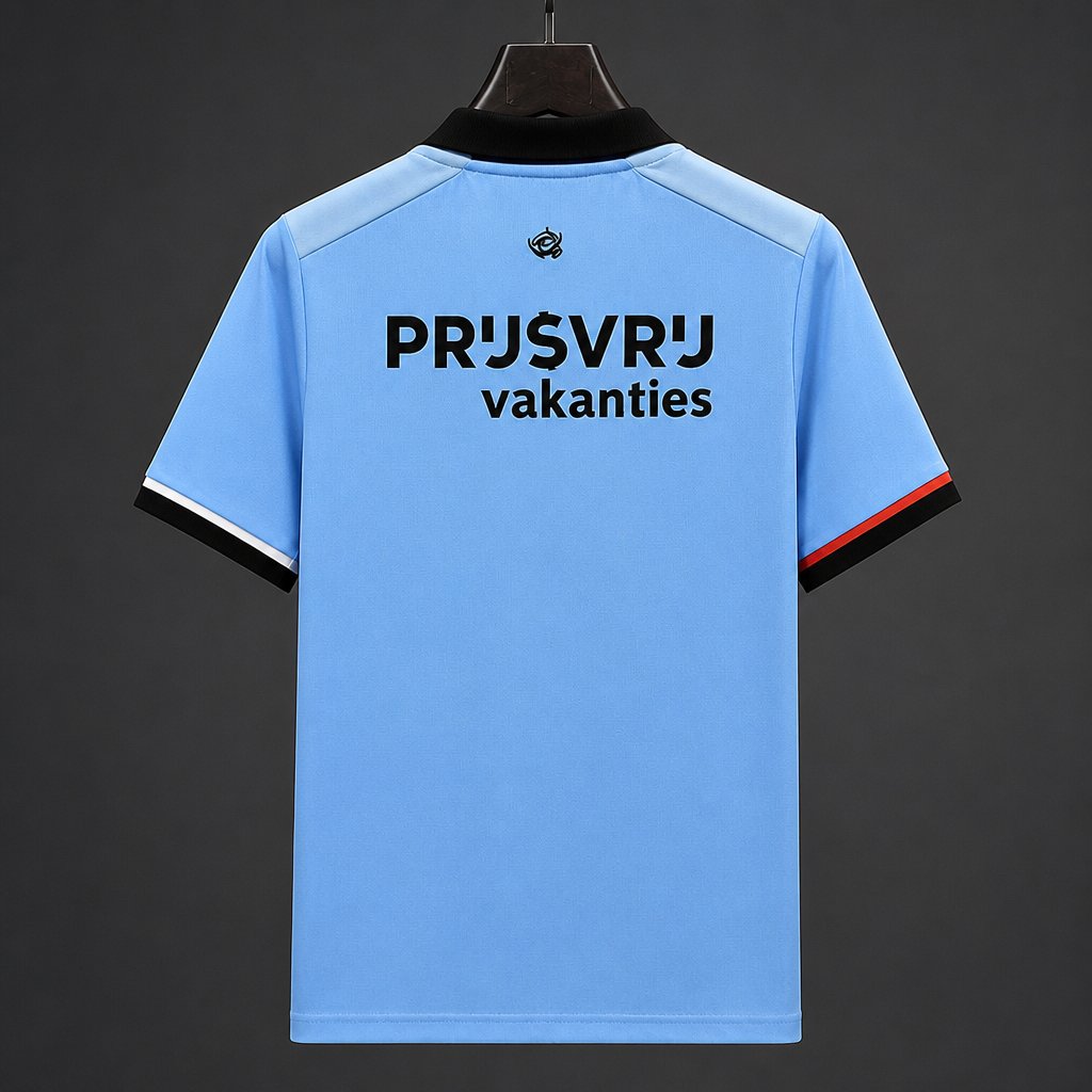Camisola Feyenoord 2026-27 Alternativa Azul Clara Versão Adepto