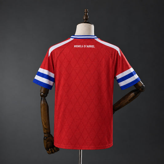 Camisola RCD Espanyol 2026-27 Alternativa Vermelha Versão Adepto