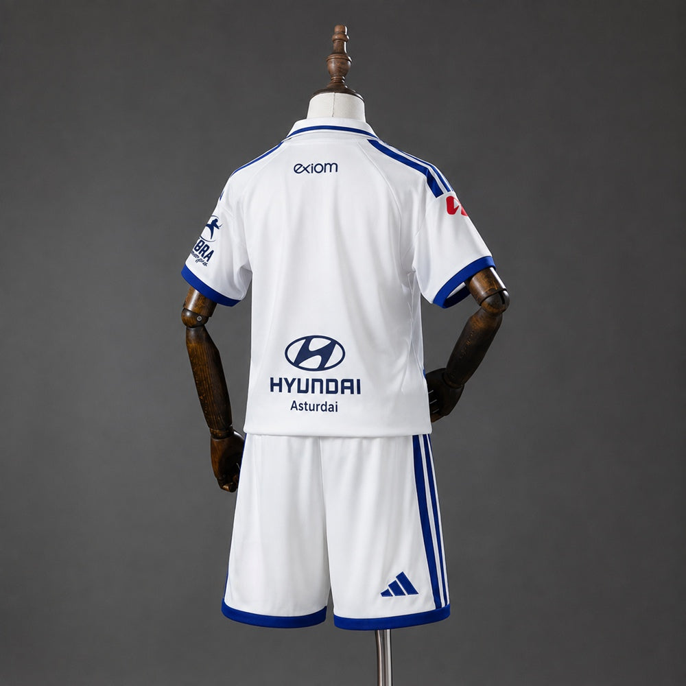 Kit Criança Real Oviedo 2026-27 Alternativo Branco