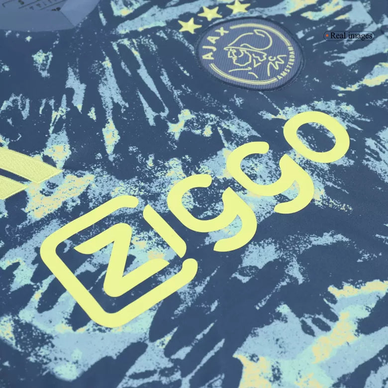 Camisola AFC Ajax 2024-25 Alternativa Azul Versão Adepto