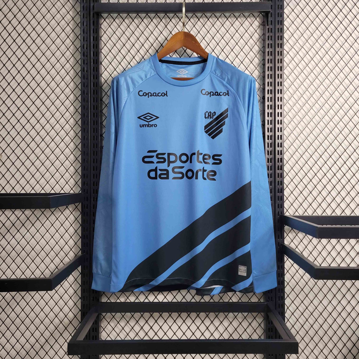 Camisola Manga Comprida Club Athletico Paranaense 2023-24 Alternativa Todos Patrocinadores