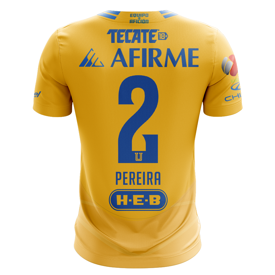 Camisola Tigres 2024-25 Principal Versão Adepto PEREIRA #2
