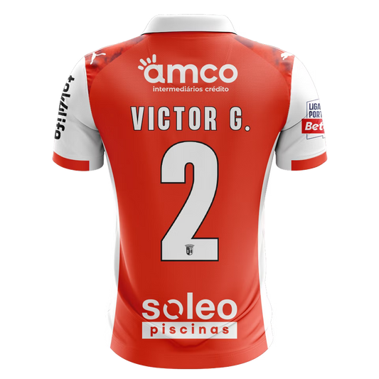 Camisola SC Braga 2025-26 Principal Versão Adepto VICTOR G. #2