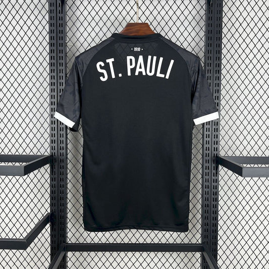 Camisola St. Pauli 2025-26 Alternativa Preta Versão Adepto