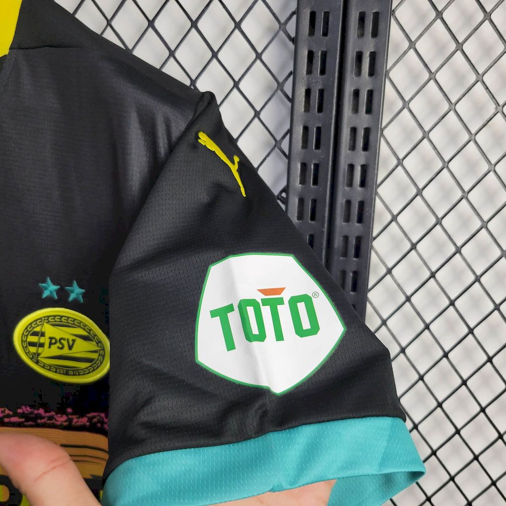 Camisola PSV Eindhoven 2024-25 Alternativa Preta Versão Adepto