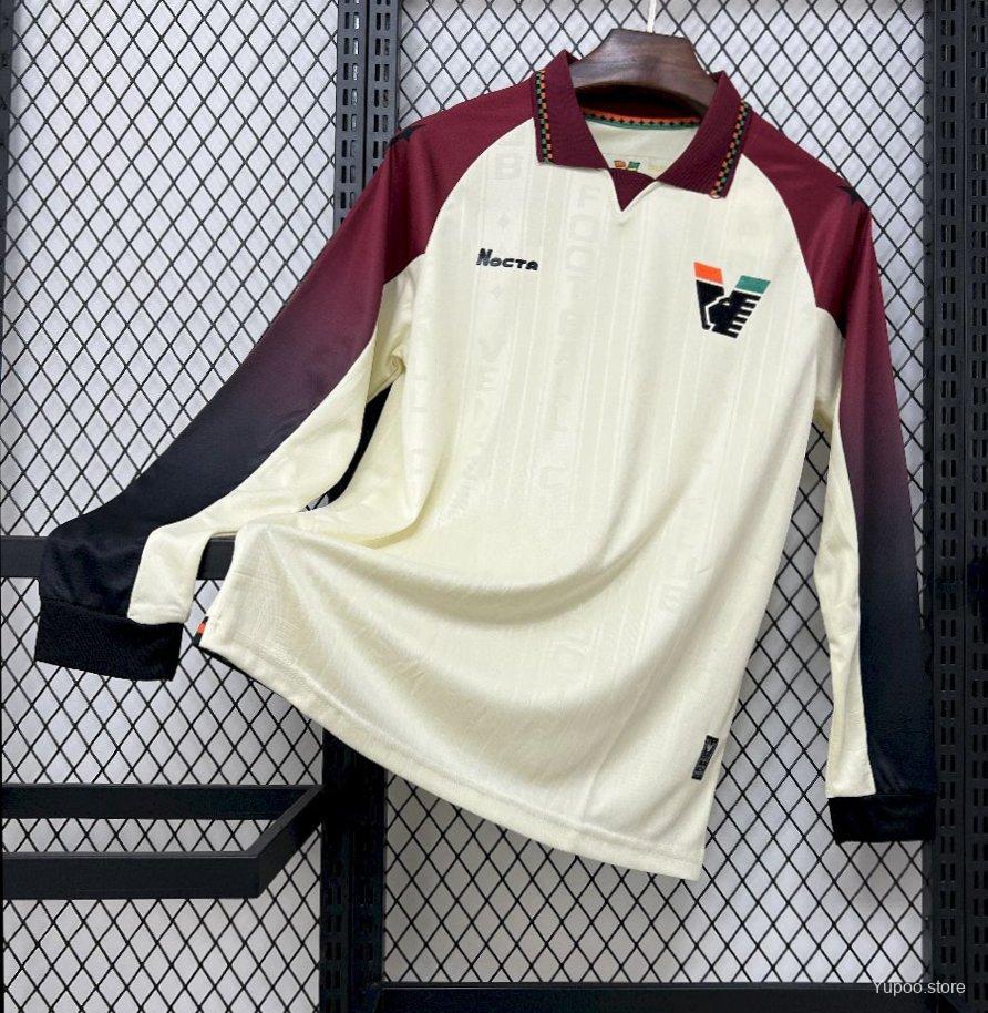 Camisola Manga Comprida Venezia FC 2025-26 Alternativa Creme Versão Adepto