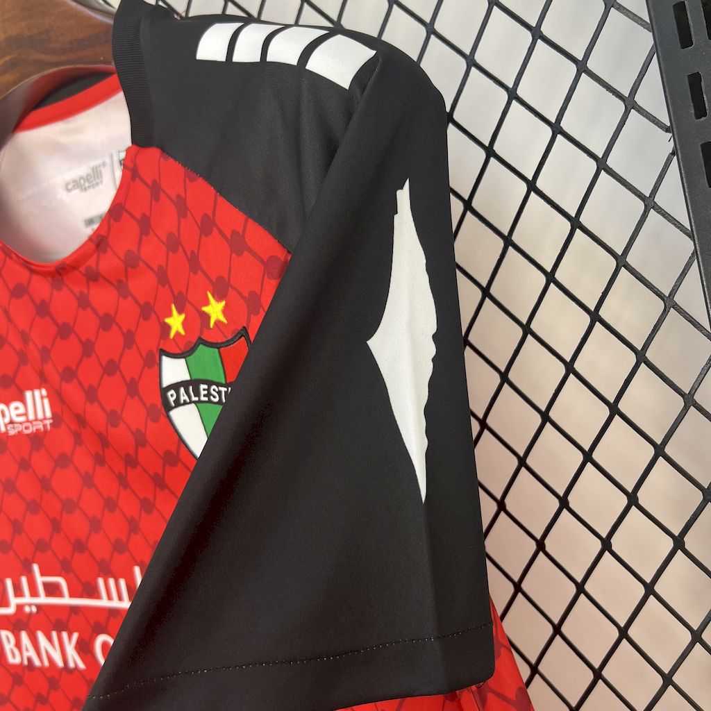 Camisola CD Palestino 2025-26 Alternativa Vermelha Versão Adepto