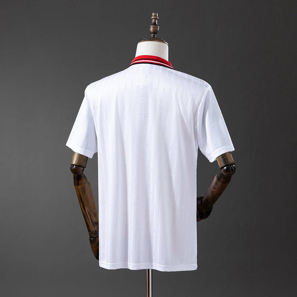 Camisola Turquia 1996 Alternativa Branca Versão Adepto