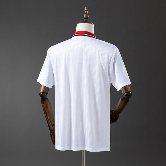 Camisola Turquia 1996 Alternativa Branca Versão Adepto