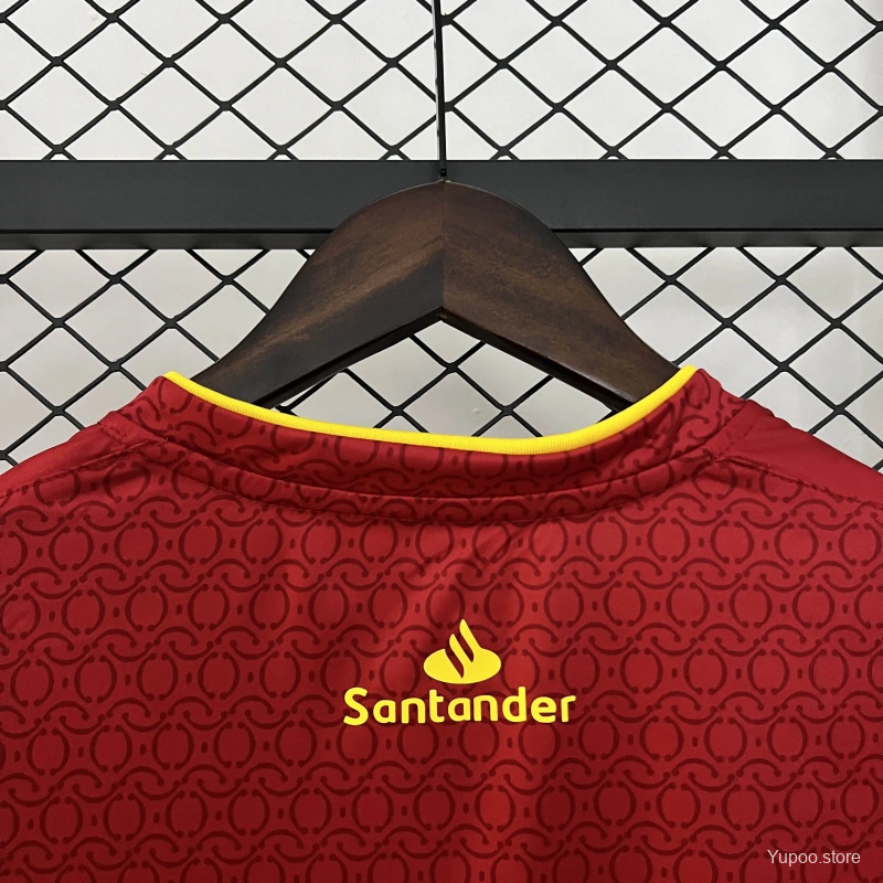 Camisola Racing Santander 2024-25 Alternativa Vermelha Versão Adepto