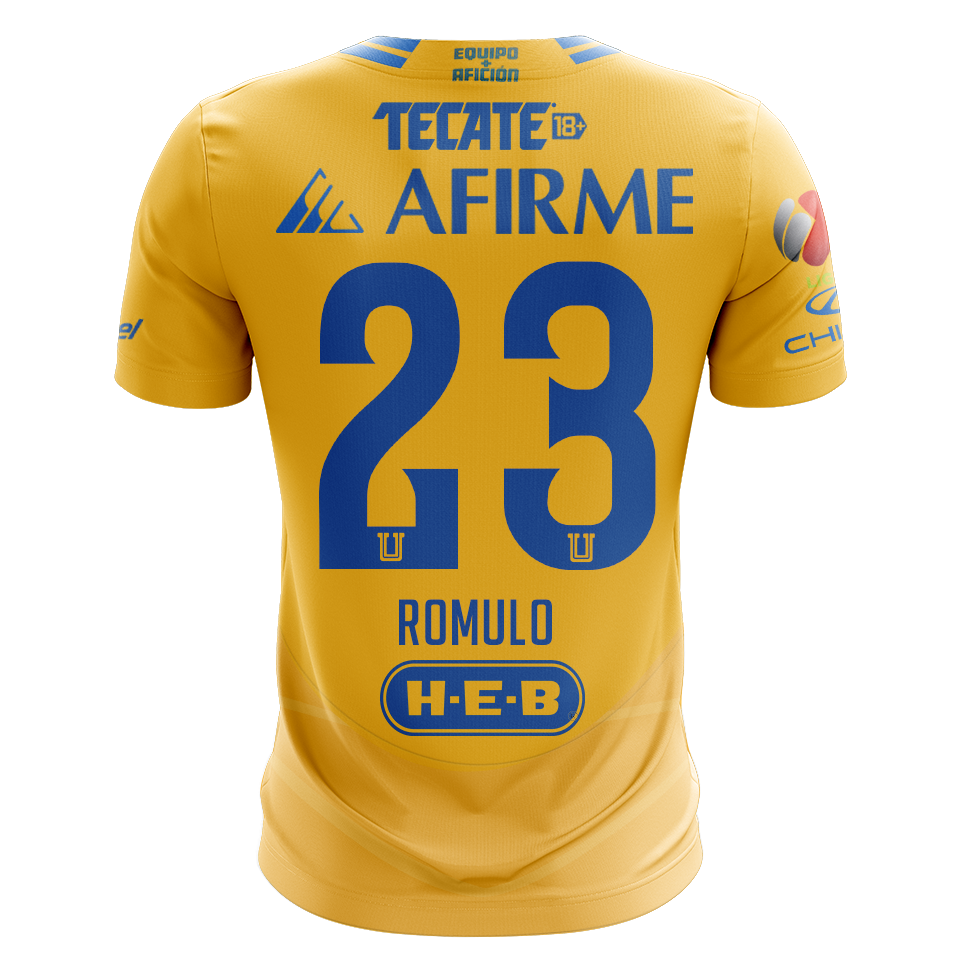 Camisola Tigres 2024-25 Principal Versão Adepto ROMULO #23